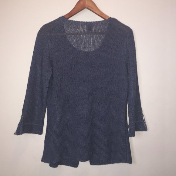 Jana 3/4 Sleeve Cardigan With Attached Front - Picture 3 of 10